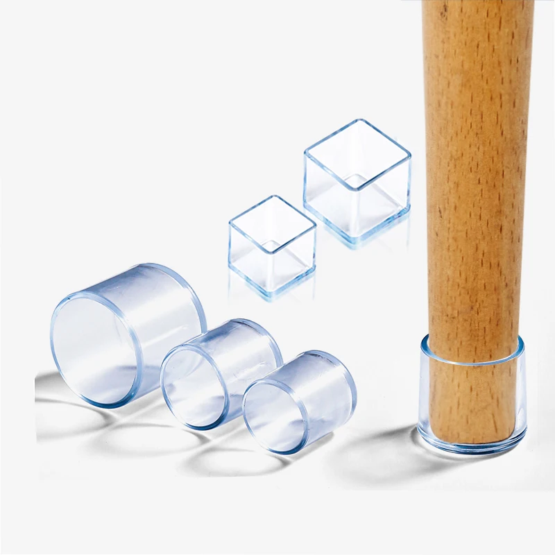 Furniture Leg Foot Protector Transparent Table And Chair Foot Cover Silicone Wear-resistant Cap Noise Reduction Protect Floor - Image 4