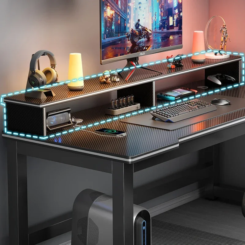 Shelf Game Office Desks Bedroom Single Modern Simplicity Office Desks Write Table Escritorio Ordenador Work Furniture QF50OD - Image 6