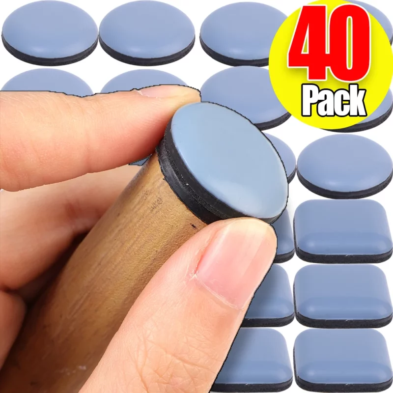 40-4PCS Furniture Slider Pads Thickened Floor Protector Mats Anti Scratch Rubber Sofa Table Chair Legs Pad Furniture Accessories