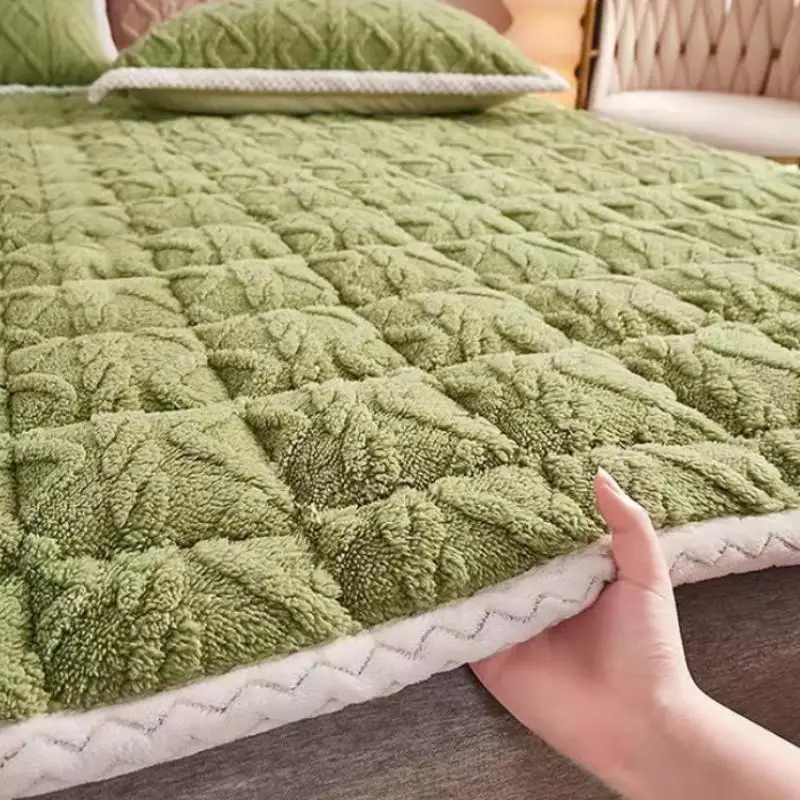 Milk Velvet Mattress Thicken Warm Winter Mattress Foldable Plush Bed Mattresses Twin King Queen Full Size Mattresses Bedding - Image 5