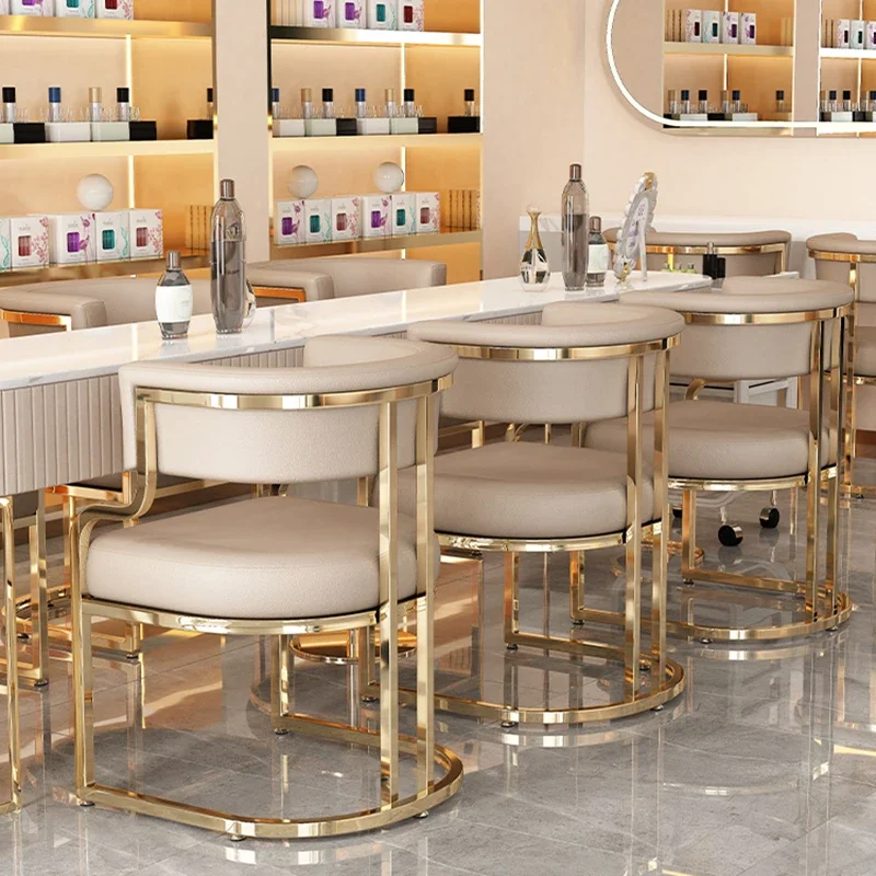 Waiting Stool Dining Chairs Nordic Gaming Metal Unique Lazy Replica Desk Events Dining Chairs Bedroom Silla Lounge Furniture - Image 3