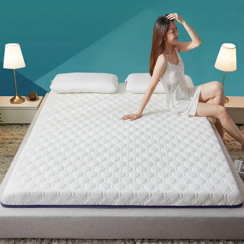 Thickened Folding Latex Mattress Home Dormitory Hotel Non-slip Single Double Cotton Mat Cushion Tatami for King Queen Size Bed - Image 4