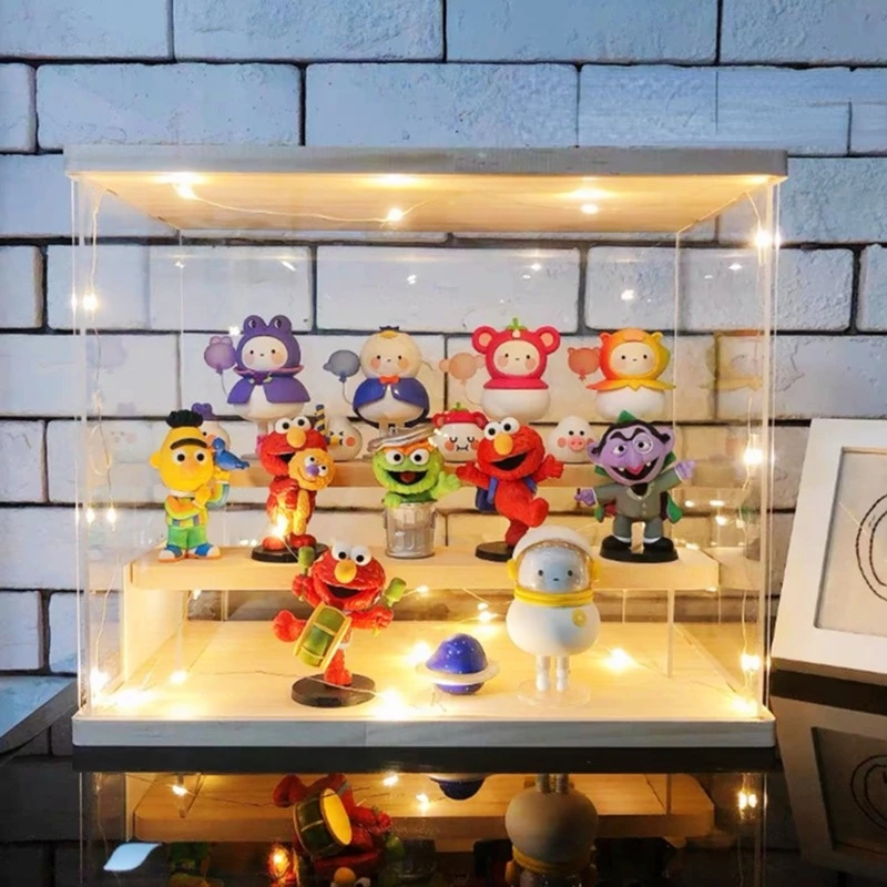 Doll Perfume Plexiglass Ladder Display Cabinet Desktop Sundries Dust-proof Transparent Storage Cabinet Cosmetic Box - Image 3