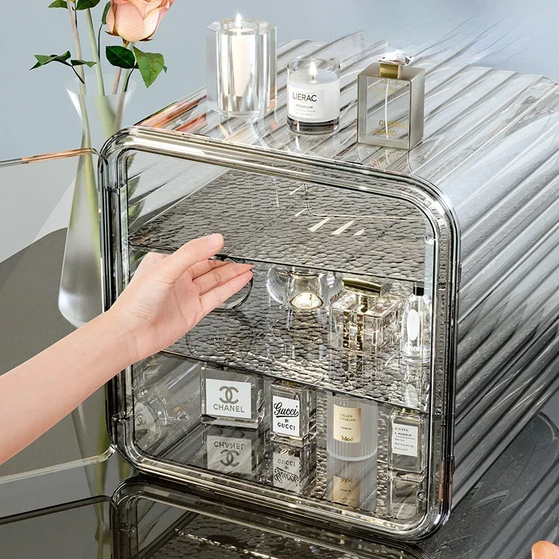 Display Dust-proof Storage Supplies Organizer Perfume Desktop Holder Dresser Cabinet Transparent Cosmetic Acrylic Box - Image 5