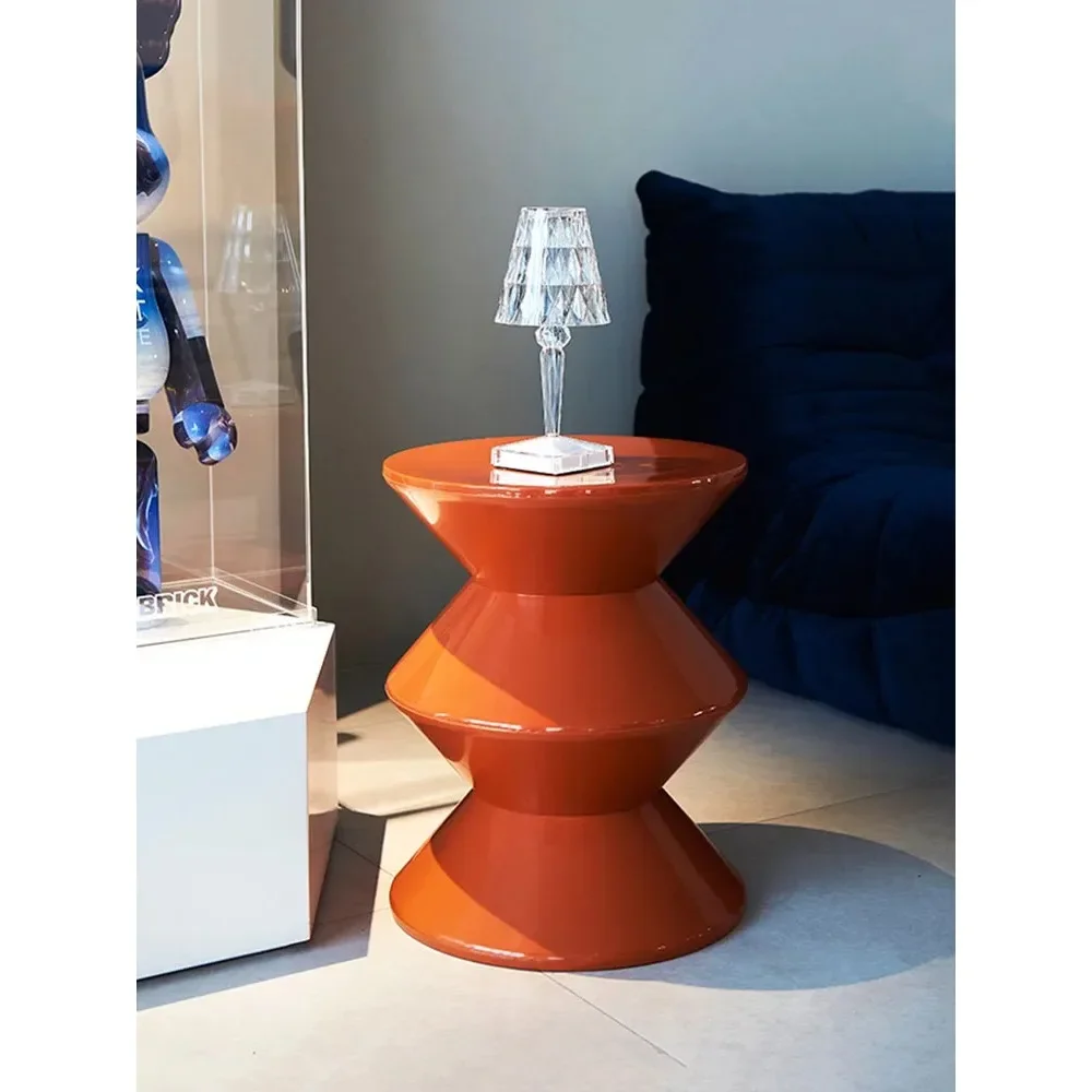 Round Coffee Table Plastic Nordic Home Furniture Living Room Sofa Side Tables Hallway Shoes Stool Balcony Small Desk Nightstands