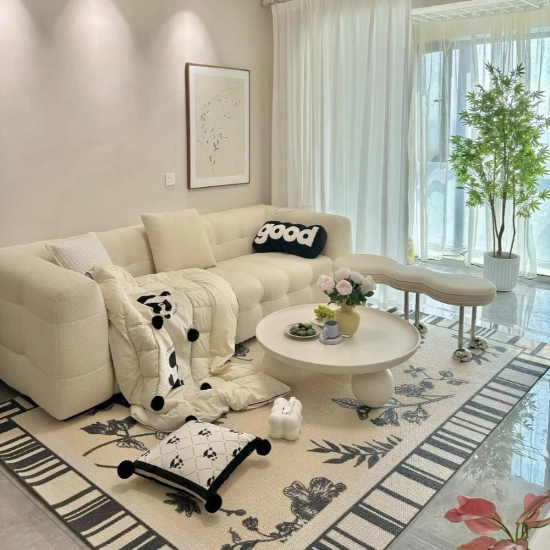 White Accent Table Hospitality Tables Dining Hall Coffee Desk Nordic Furniture Modern Low Stoliki Kawowe Design Home Luxury Tv - Image 2