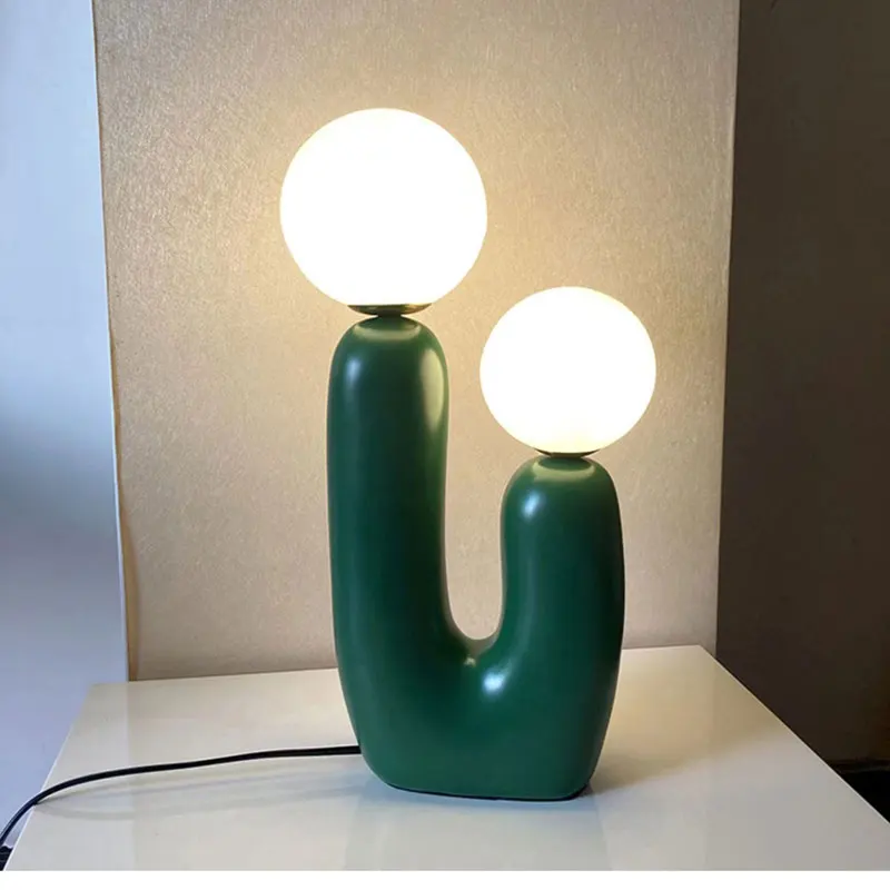 LED Table Lamp Children Room Bedroom Bedside Lamp Creative Resin Glass Decoration Designer Desk Light - Image 4