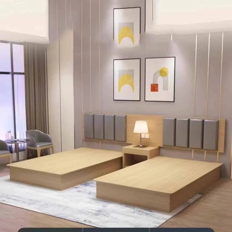 wood waterproof soft double bed european bedroom wooden modern queen beds twin luxury upholstered camas de dormitorio furniture - Image 3
