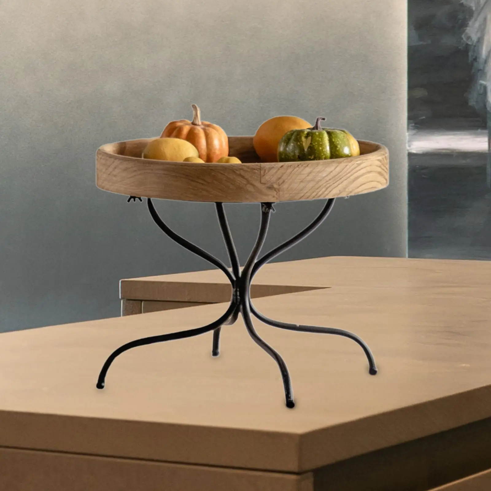 Wood End Table Home Decoration Multifunctional Ideal Gifts Accent Coffee Table for Office Balcony Entrance Farmhouse Patio Home - Image 4
