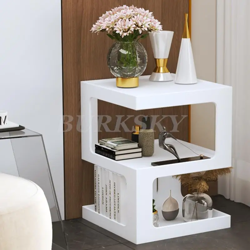 Bedside Table Nightstands Cabinet For Living Room Home Furniture Modern Cabinets Bed Side Storage Locker For The Bedroom - Image 4