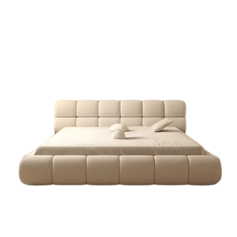 Unique Double Bed Bedroom Aesthetic Europian Nordic Bed Queen Size Minimalist Camas De Matrimonio Dormitorio Home Furniture - Image 5