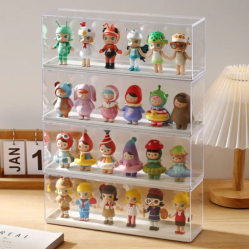 Acrylic Clear Doll Toys Storage Organizer Box Mystery Box Display Stand Popmart Storage Case Waterproof Dust Proof Blind Box - Image 3
