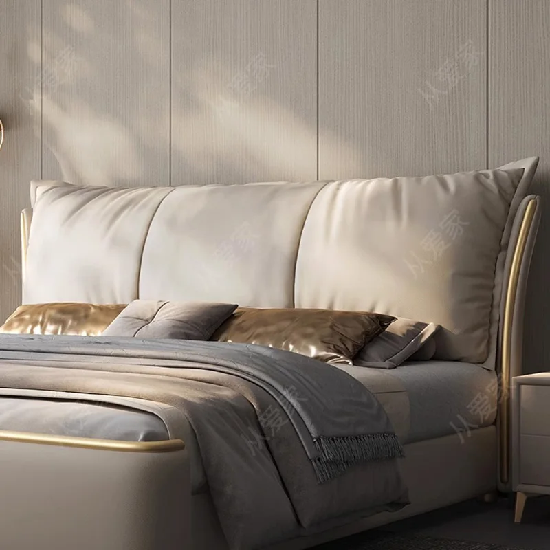 Minimalist Bedroom Bed Queen Size Leather Lounge Storage Bed Modern Multifunctional Camas Y Muebles Dormitorio Home Decor - Image 4