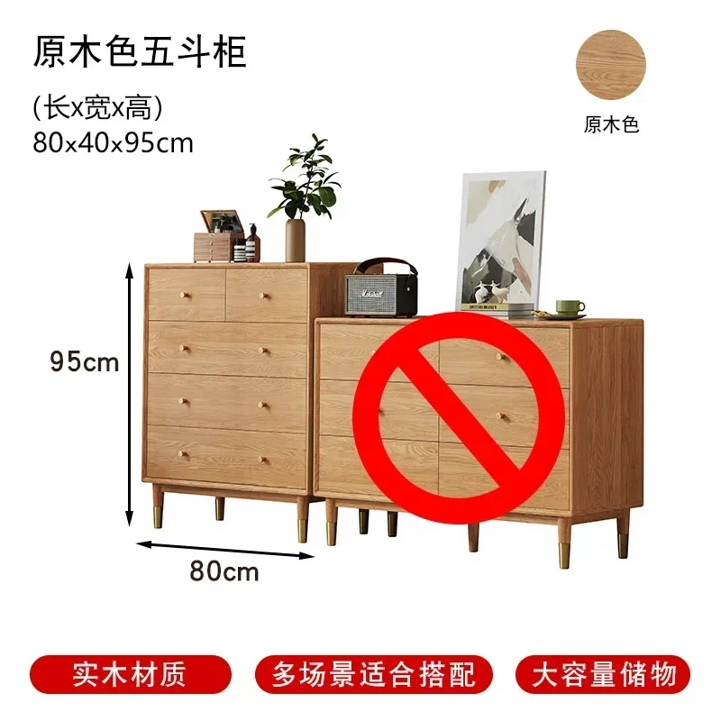 Living Room Storage 6 Drawer Dressers Chest of Drawers Wood Sideboards Designer Originality Organizer Home Furniture Buffet - Image 6