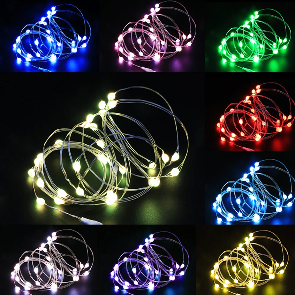 3/10/20M USB LED String Lights Copper Silver Wire Garland Light Waterproof Fairy Lights For Christmas Wedding Party Decoration - Image 4
