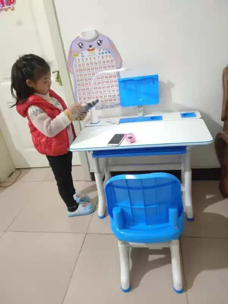 Multifunctional Kid Study Table детский стол Ergonomic Children Homework Desk Student Adjustable Desk - Image 4