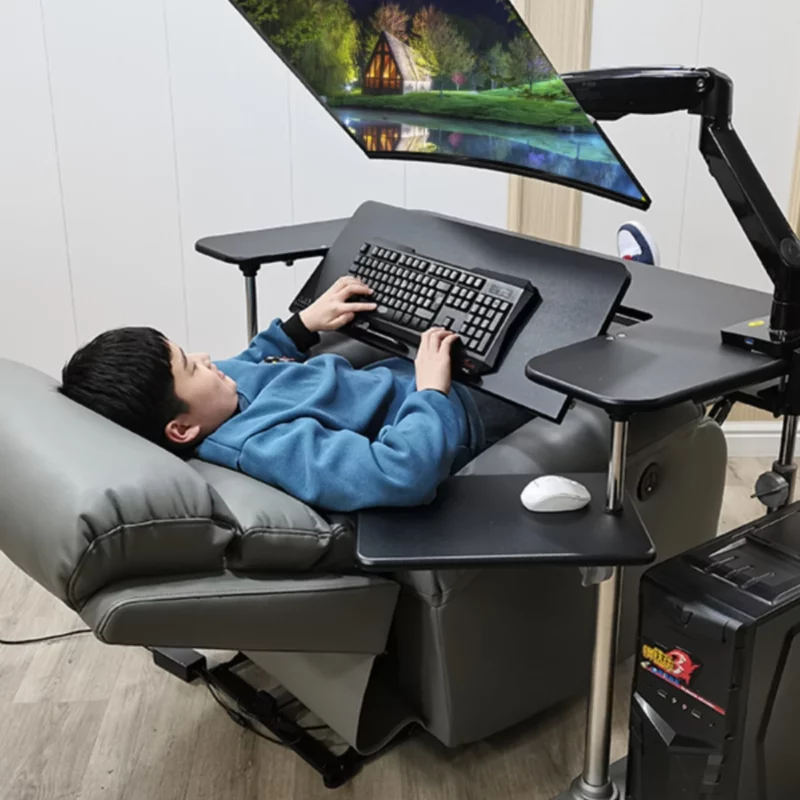 Household folding sit-stand desk, lazy table, gaming chair, desktop computer desk