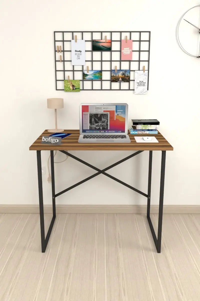Office Desk Laptop Computer Desk Office Course Meals Child Desk White 60x90 - Image 4