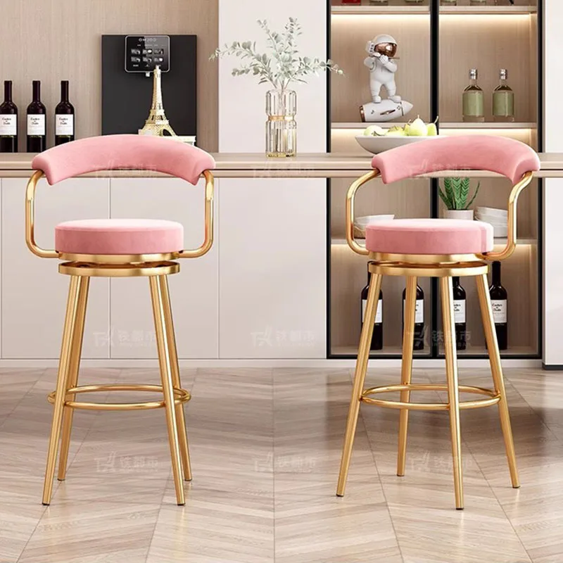 Leisure Stylish Bar Chairs Designer Support Comfortable Luxury Chairs High Bistro Taburete Alto Para Cocina Modern Furniture - Image 2