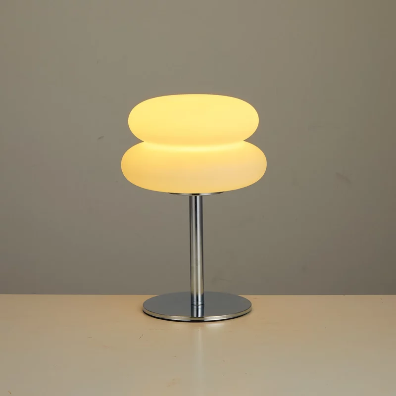 Bauhaus retro table lamp bedroom bedside living room Nordic mushroom lamp 9-level brightness dimming ambient light