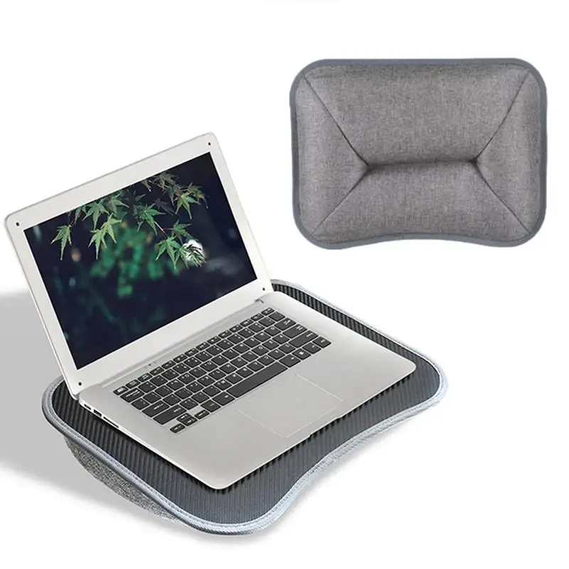 Lap Desk For Laptop With Cushion Lapdesk For Laptop With Soft Pillow Cushion Writing Padded Tray With Handle For Work And Game - Image 4