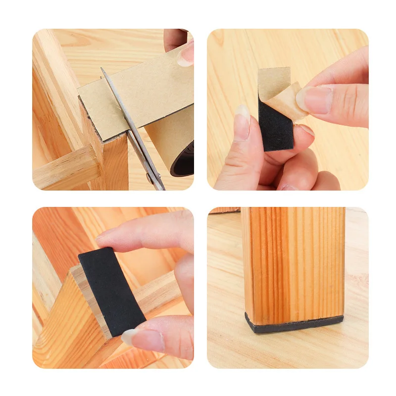 2/5M Self Adhesive Furniture Leg Pad Anti Slip Table Feet Mats Rug Floor Protector Sofa Chair Bumper Damper Furniture Foot Cover - Image 5