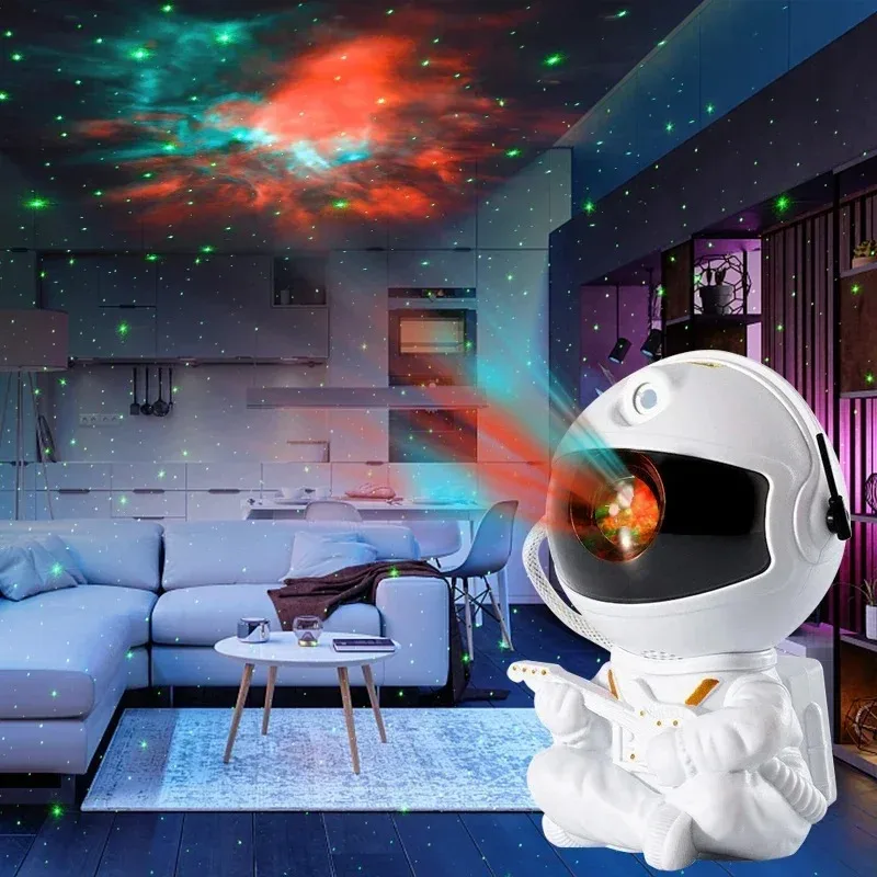 Star Projector Galaxy Night Light Astronaut Space Projector Starry Nebula Ceiling LED Lamp for Bedroom Home Decorative kids gift - Image 3