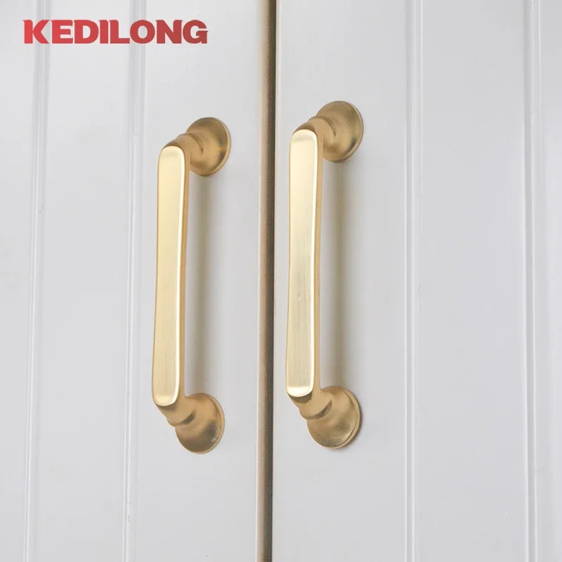 KEDLO Modern minimalist zinc alloy cabinet handle, kitchen cabinet gold knob, European light luxury drawer pull handle - Image 5