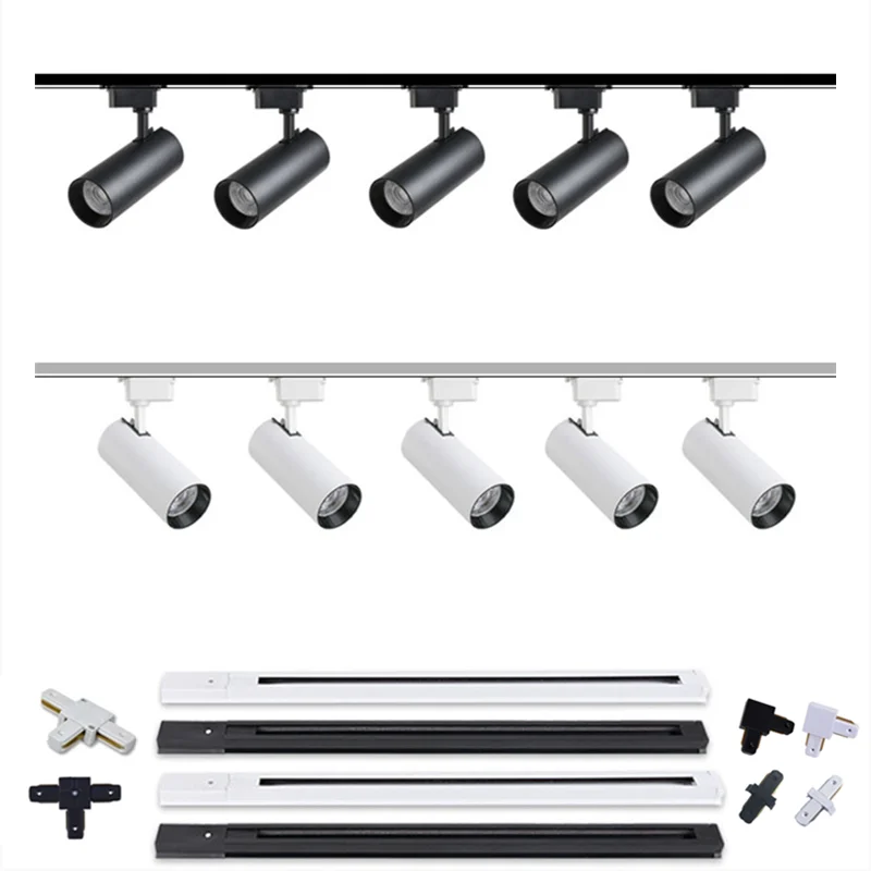 Modern Surface Mounted Track Lights LED Light Track Ceiling System Indoor Track Lighting AC85-265V Spotlight Track Flood Light - Image 4