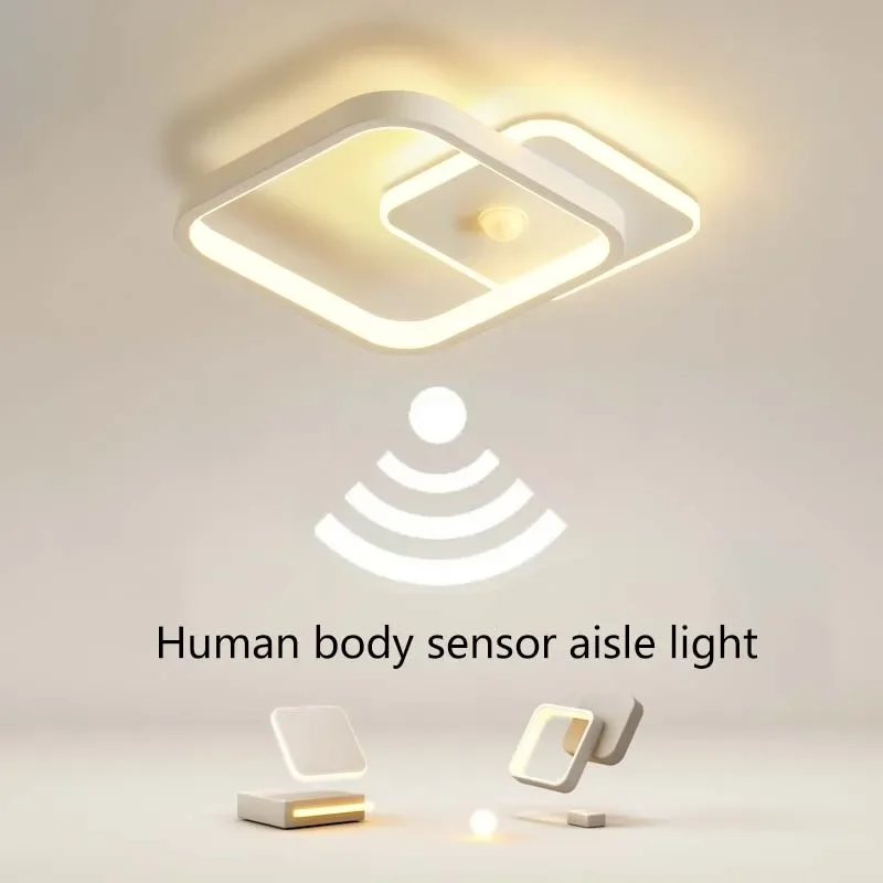 Smart LED Ceiling lamps Human Sensor Smart Home Lighting AC85-265V 18W For Entrance Room Hallways Corridor Sensor Ceiling Lamp