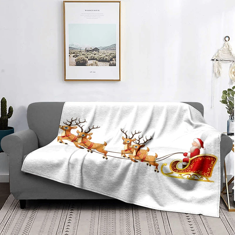 Home decoration plush Throw Sofa blanket Bedspread bed fluffy soft blankets decor Plaid Modern Halloween Merry Christmas winter - Image 3