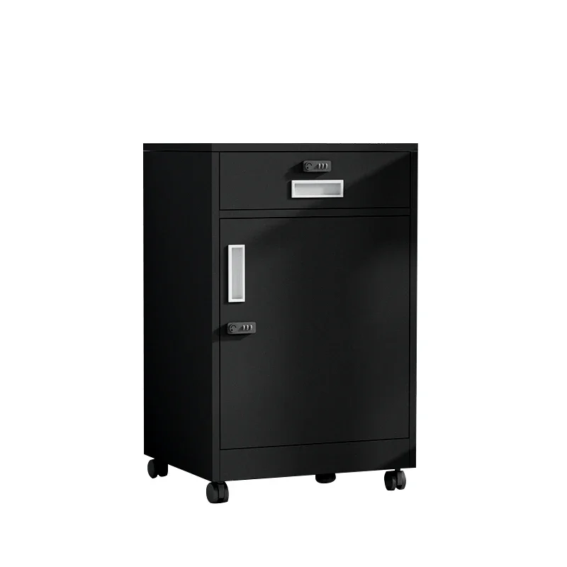 Modern Style Competitive Price Multiple Colors Office Cabinet and Wheels Password Lock File Cabinet with One Drawer - Image 2