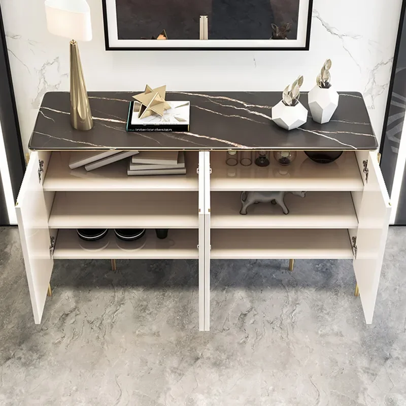Minimalist Sideboard Glossy Buffet Living Room Cabinets Modern Luxury Sideboard Showcase Living Room Cajonera Vitrina Furniture - Image 6