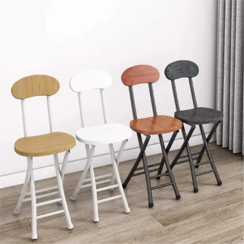 X&D Lightweight And Easy To Store Aluminum Alloy Folding Chair Home Dining Chair Backrest Chair Balcony Portable Folding Chairs - Image 2