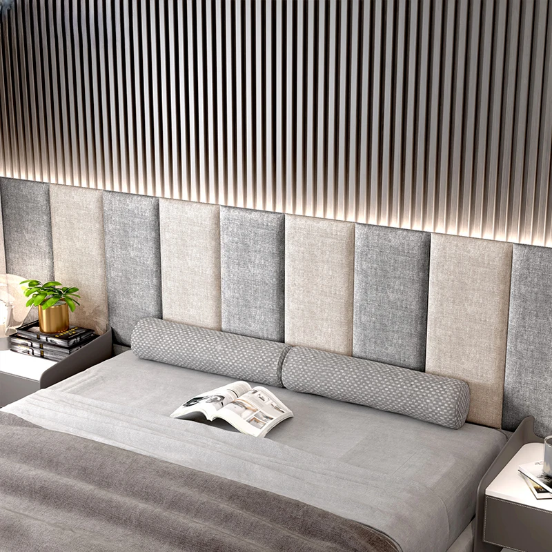 Soft Wall Stickers Luxury Headboards Sound Insulation Tatami Background Wall Self-adhesive Sofa Backrest Bedroom Decoration