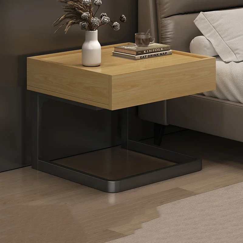 Comfortable Nordic Bedside Cabinet Nightstands Luxury Hotel Bedside Table Accessible Luxury Table De Chevet Chambre Furniture - Image 2