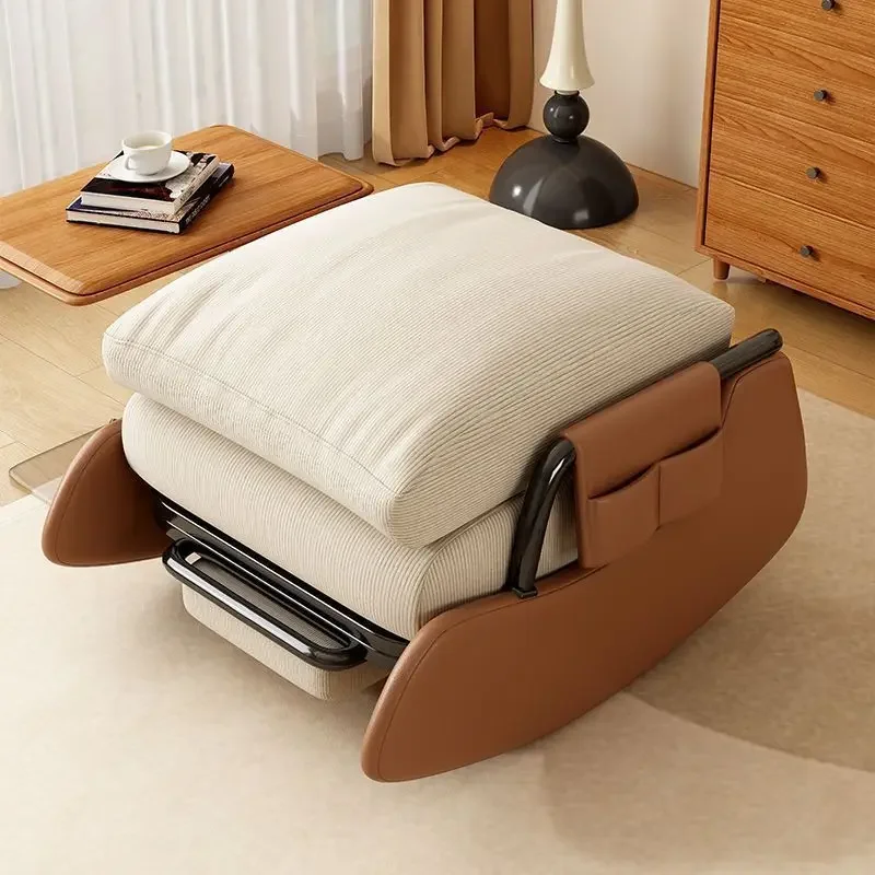 Lunch Break Rocking Chair Reclining Chair Lazy Sofa Bedroom Balcony Chair Single Sofa Sitting Reclining Multi-function - Image 4