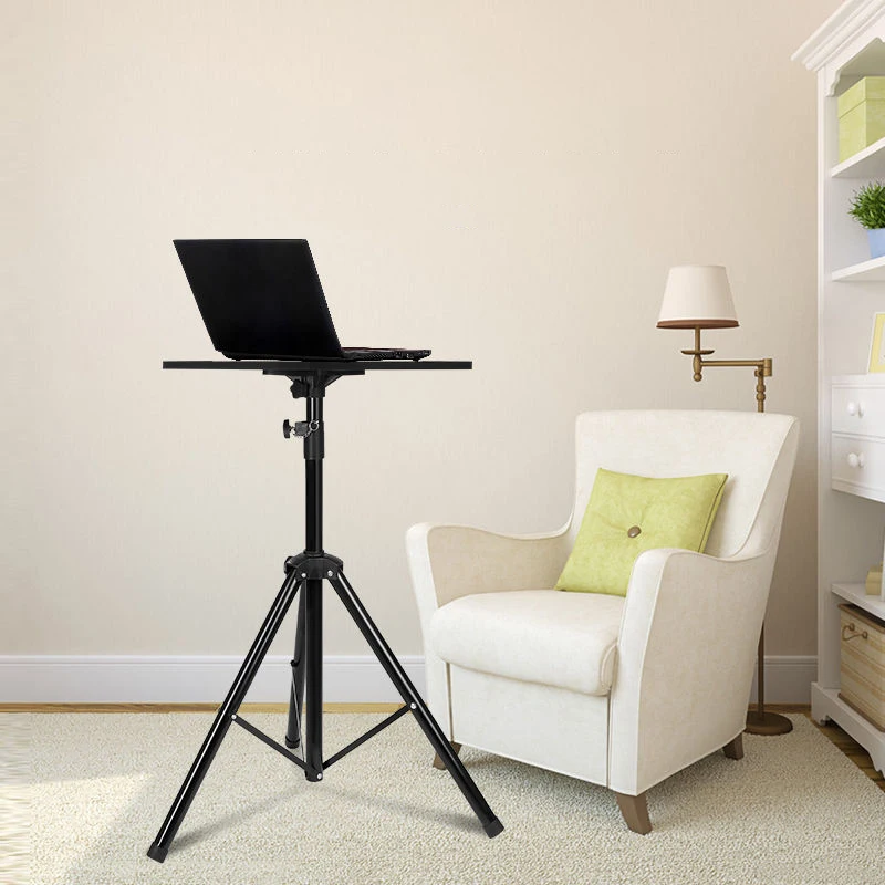 1.2M Portable Laptop Stand Floor Folding Computer Desk Adjustable Height Stable Tripod Household Office Outdoor Supplies - Image 3