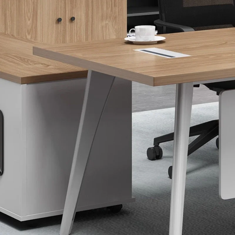 Corner Computer OfficesOffice Desks Writing Table Gaming Minimalist Workstation L Shaped Modern Work Home Escritorio Furniture - Image 4