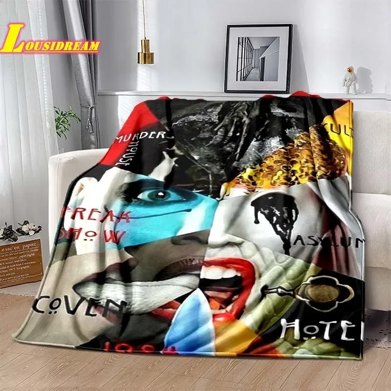 American horror movie series blanket living room bedroom soft and comfortable sofa bed cover children's warm camping blanket - Image 5