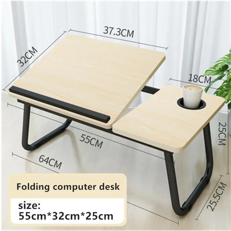 Computer Table Laptop Table for Bed Office Desks Multifunctional Table Board Lap Desk Folding 6-speed Height Adjustment Bracket - Image 2
