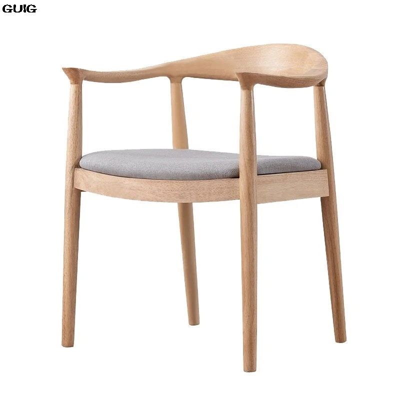 GUIG Japanese Casual Armchair Study Chair Tea Room Negotiation Chair Kraft Paper Rope Double-sided Braided Rope Dining Chair Hot - Image 6