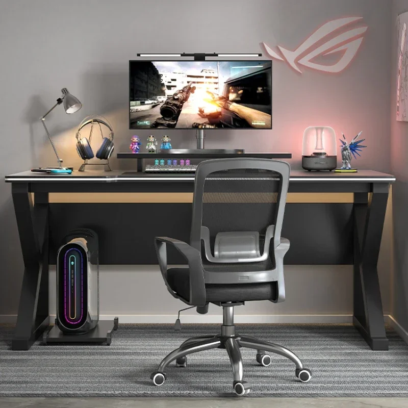 Gaming Desk and Chair Set, Ergonomic 31.5" Home Office Computer Desk with Monitor Stand, Student Study Table Writing Workstation - Image 2