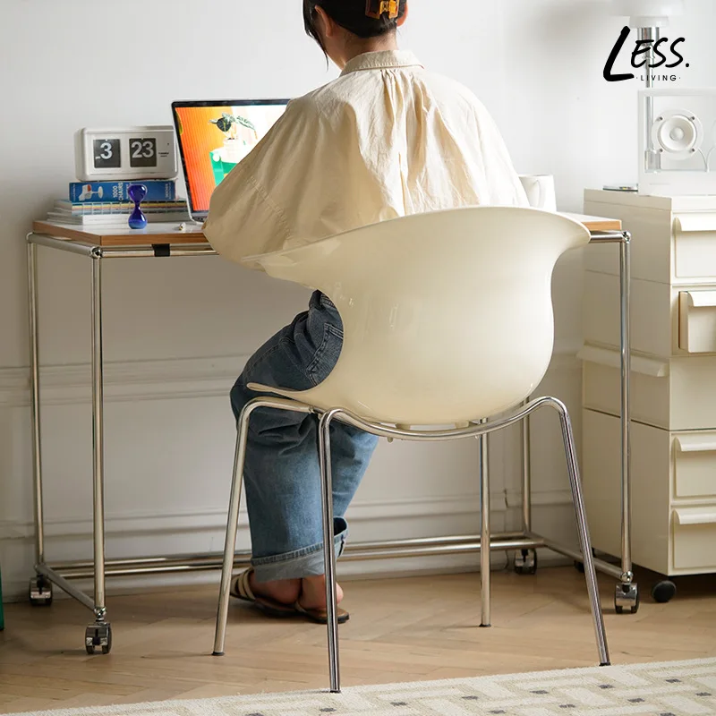 Nordic Designer Chair Office Chair Acrylic Dining Chair Modern Simple Leisure Chair Living Room Chair Home Furniture Armchair - Image 3