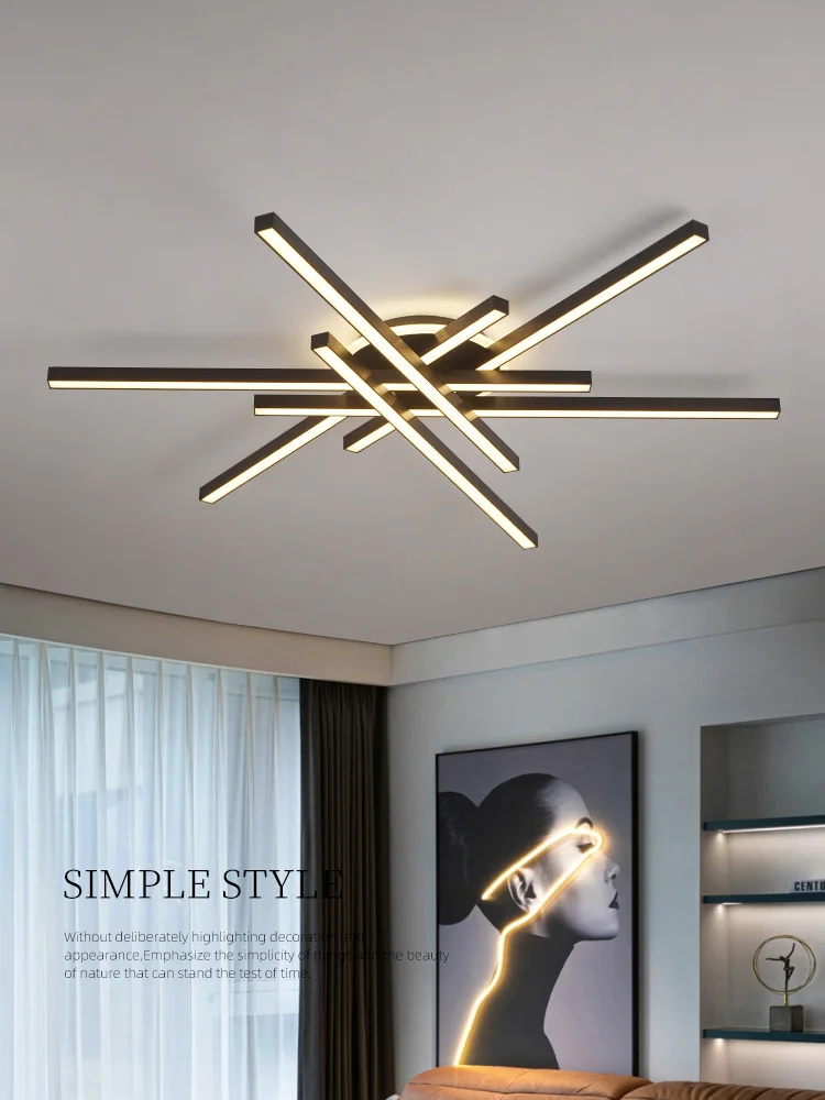 2024 new ceiling lamp Nordic modern LED lamp living room dining room bedroom lights ceiling chandelier - Image 2