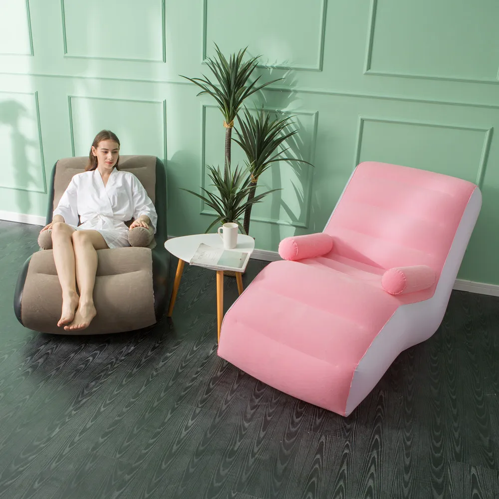 Foldable and Portable Inflatable Sofa - Perfect for Indoor and Outdoor Use Garden Furniture Terrace Bed Air Patio Set Armchair - Image 4