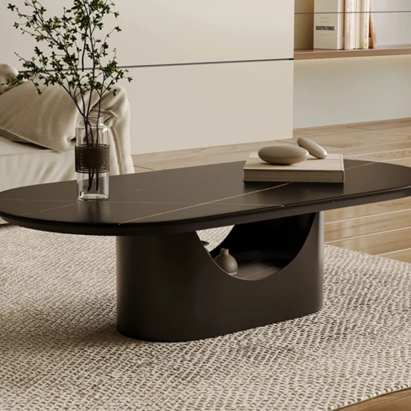 Black Accent Coffee Table Living Room Nordic Luxury Side Cute Dining Coffee Table Marble Moveis Para Casa Replica Furniture