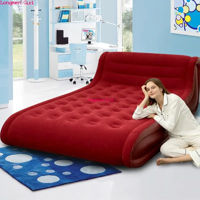 Modern Folding Inflatable Big Sofa Bed For Beach Camping Travel Outdoor Garden Furniture Double Bed With Velvet Pvc Leather Bed - Image 3