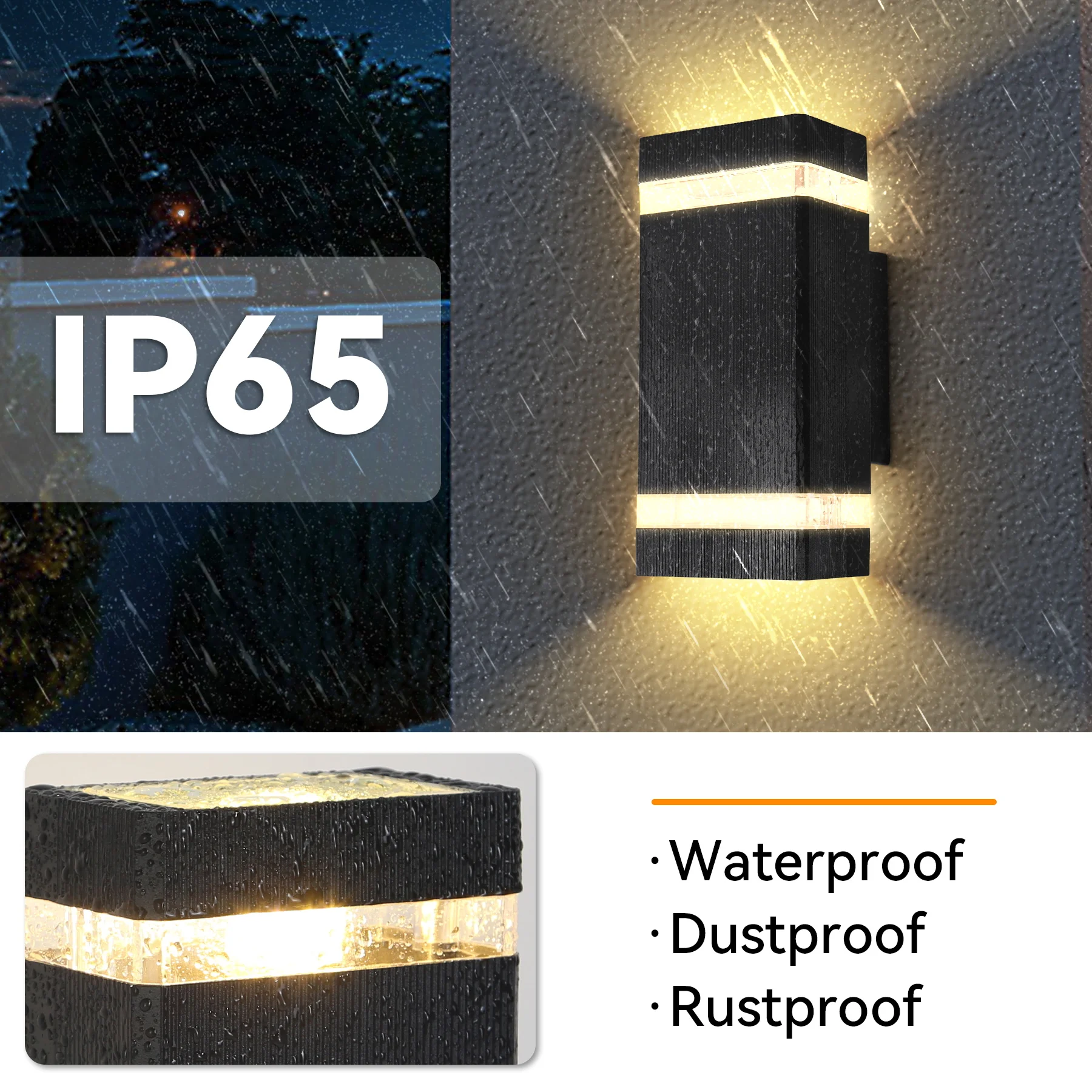LED Wall Light E27 Bulb Socket Sconce Outdoor Waterproof External Stairs Decor Lights Entrance Fixture Home Decorative Lamp Wall - Image 4