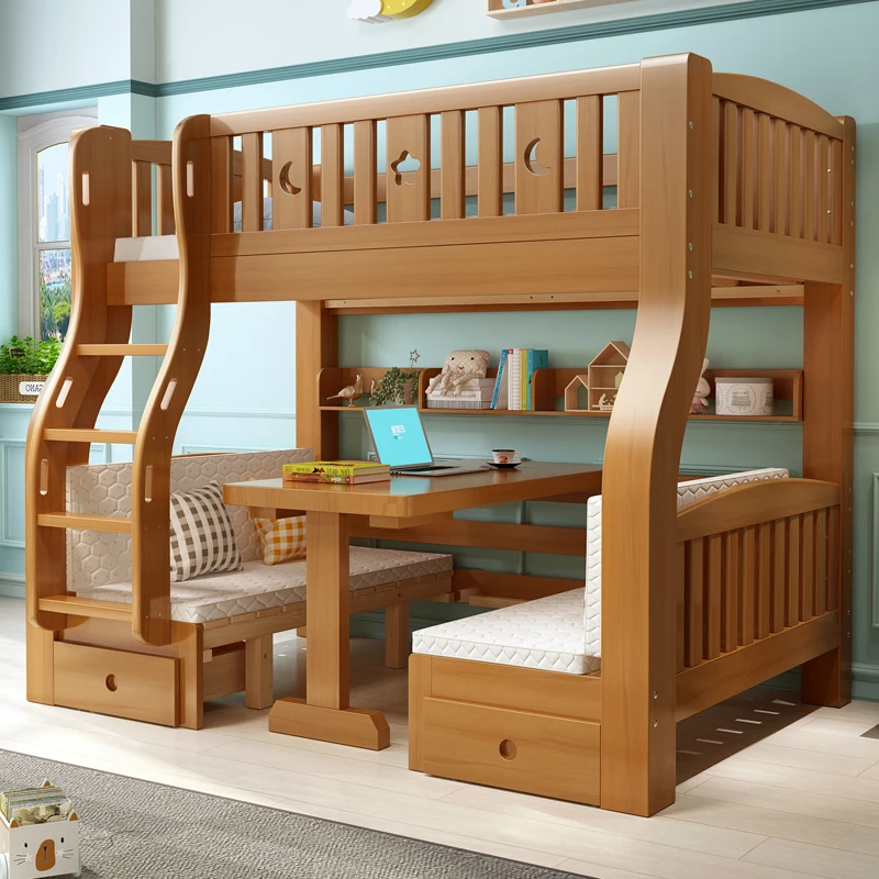 beds children bunk hostel kids children bedroom furniture bunk beds - Image 3